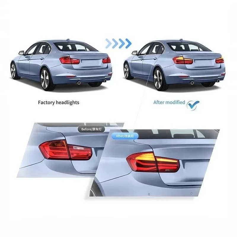 New High Quality RED LED Taillights Sequential Turn Signal for 2012-2018 for 3 Series F30
